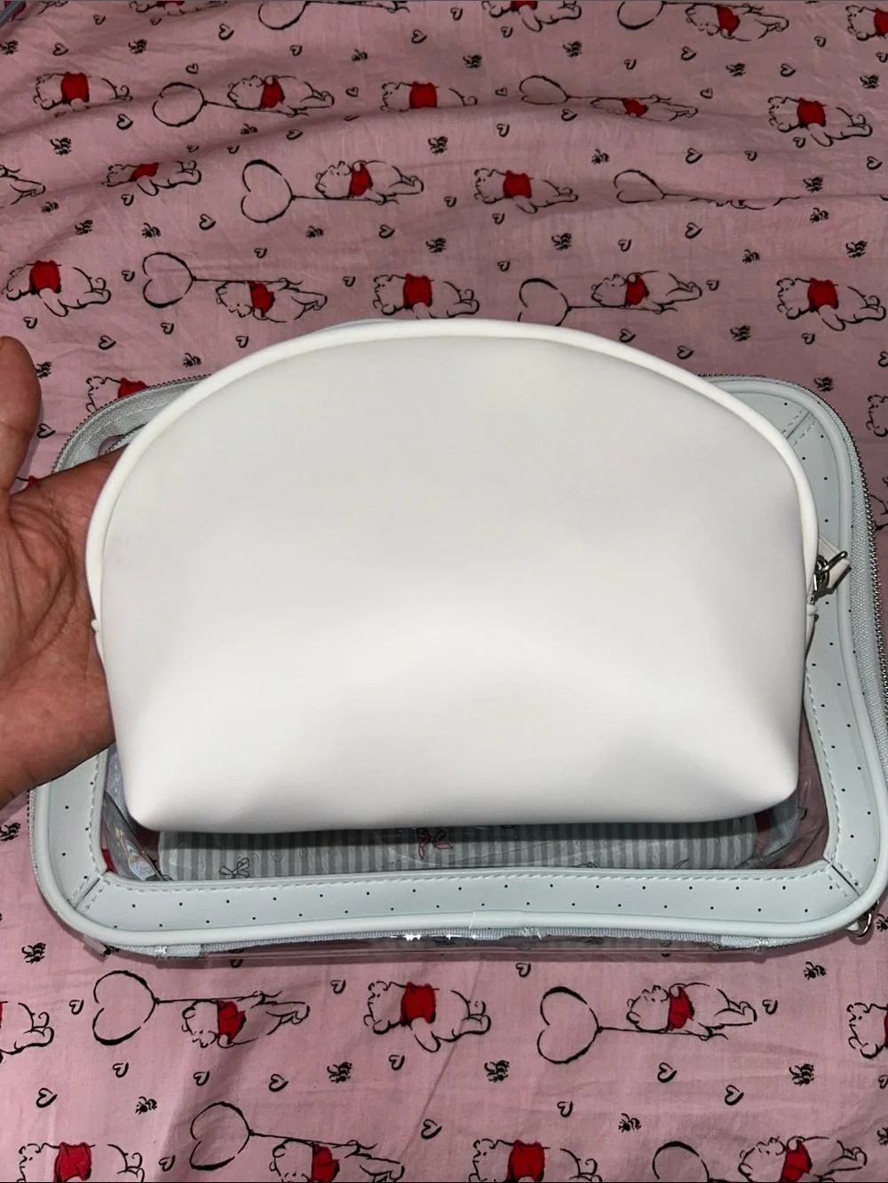 101 Dalmatian White Clear Vinyl Travel Pouch